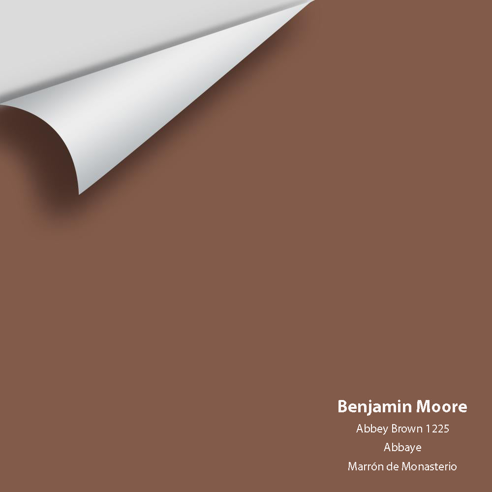 Digital color swatch of Benjamin Moore's Abbey Brown 1225 Peel & Stick Sample available at Regal Paint Centers in MD & VA.