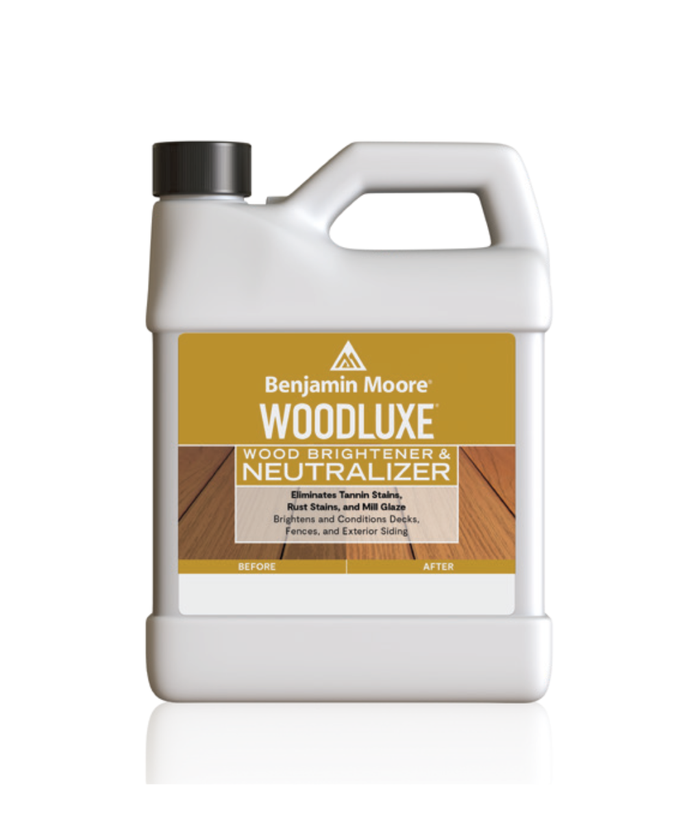 Benjamin Moore Woodluxe Wood Brightener & Neutralizer Gallon available to shop at Regal Paint Centers in Maryland, Virginia and DC.