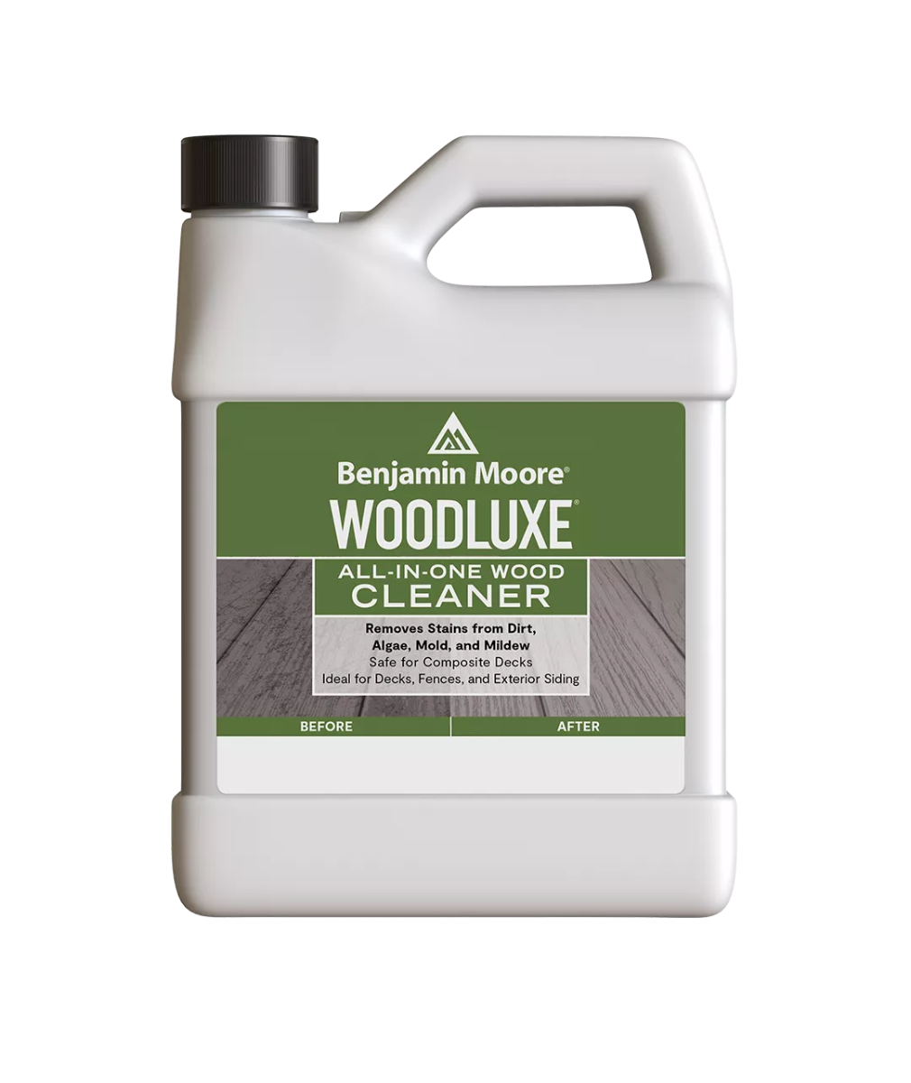 Benjamin Moore Woodluxe Wood Cleaner Gallon available to shop at Regal Paint Centers in Maryland, Virginia and DC.