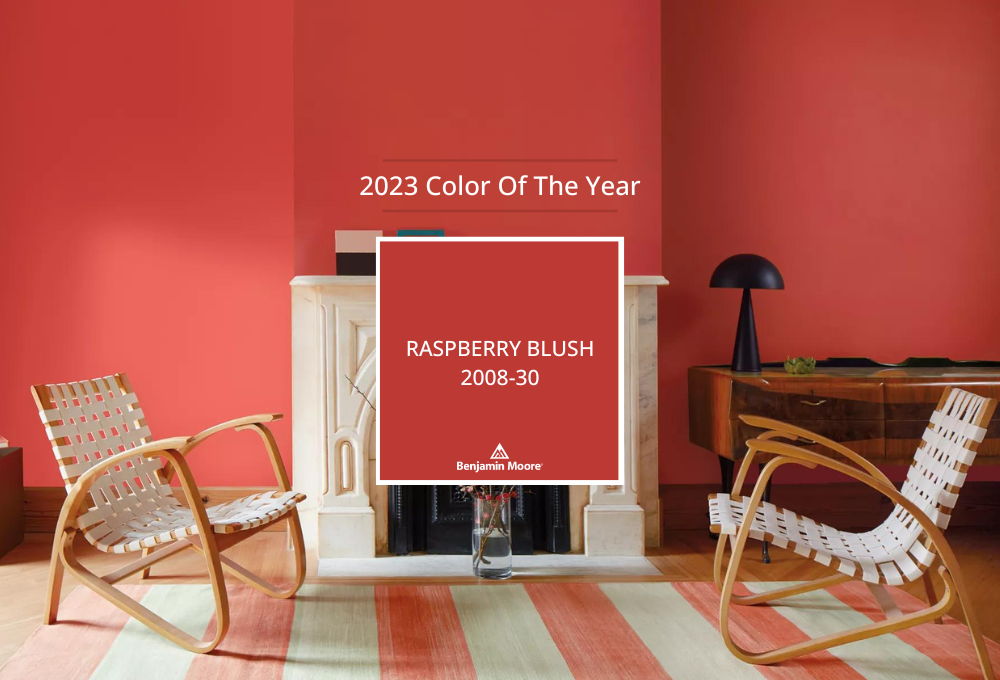 Benjamin Moore Color of the Year 2023: Raspberry Blush 2008-30 at Regal Paint Centers in Maryland and Virginia.