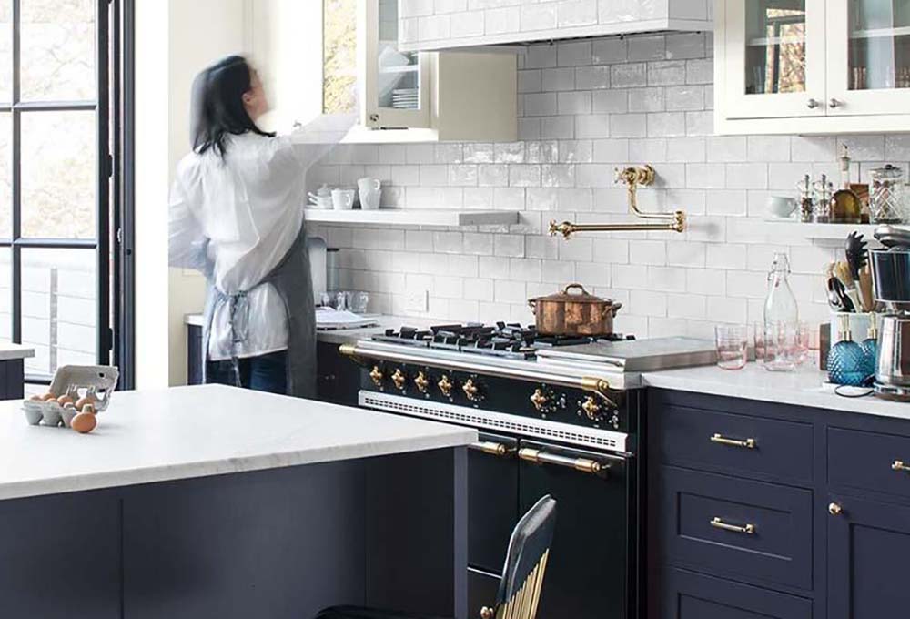 Repainting your cabinets costs about 80% less than installing a brand new kitchen and still cooks up amazing results.