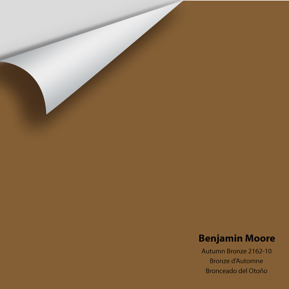Digital color swatch of Benjamin Moore's Autumn Bronze 2162-10 Peel & Stick Sample available at Regal Paint Centers in MD & VA.