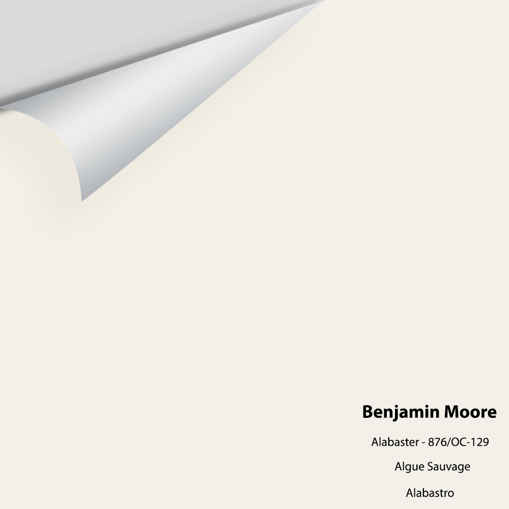 Digital color swatch of Benjamin Moore's Alabaster 876 Peel & Stick Sample available at Regal Paint Centers in MD & VA.