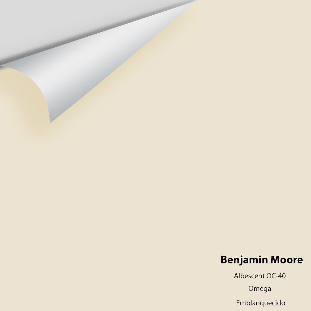 Digital color swatch of Benjamin Moore's Albescent OC-40 Peel & Stick Sample available at Regal Paint Centers in MD & VA.