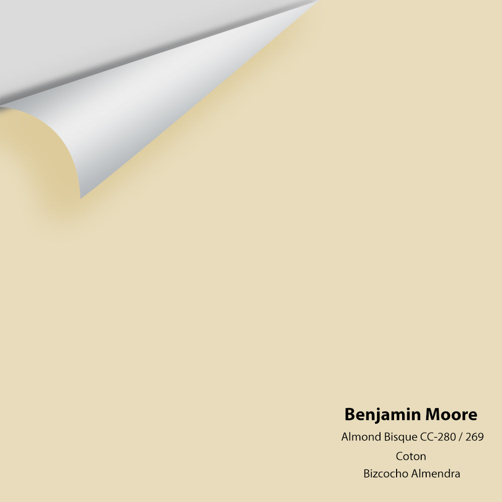Digital color swatch of Benjamin Moore's Almond Bisque CC-280 Peel & Stick Sample available at Regal Paint Centers in MD & VA.