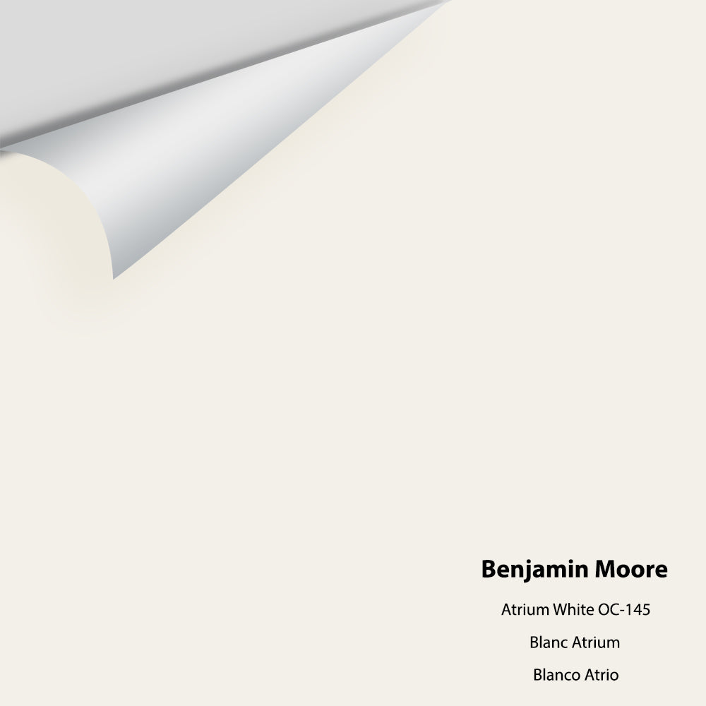 Digital color swatch of Benjamin Moore's Atrium White OC-145 Peel & Stick Sample available at Regal Paint Centers in MD & VA.
