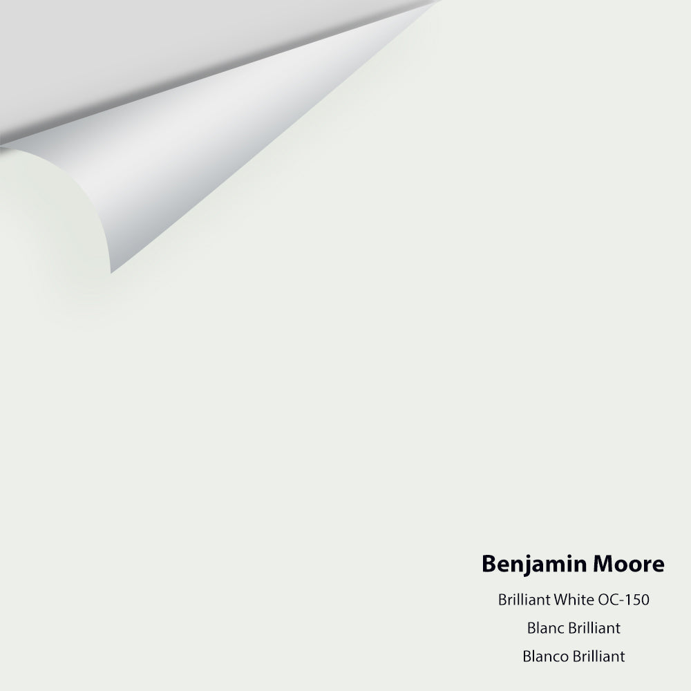 Digital color swatch of Benjamin Moore's Brilliant White OC-150 Peel & Stick Sample available at Regal Paint Centers in MD & VA.
