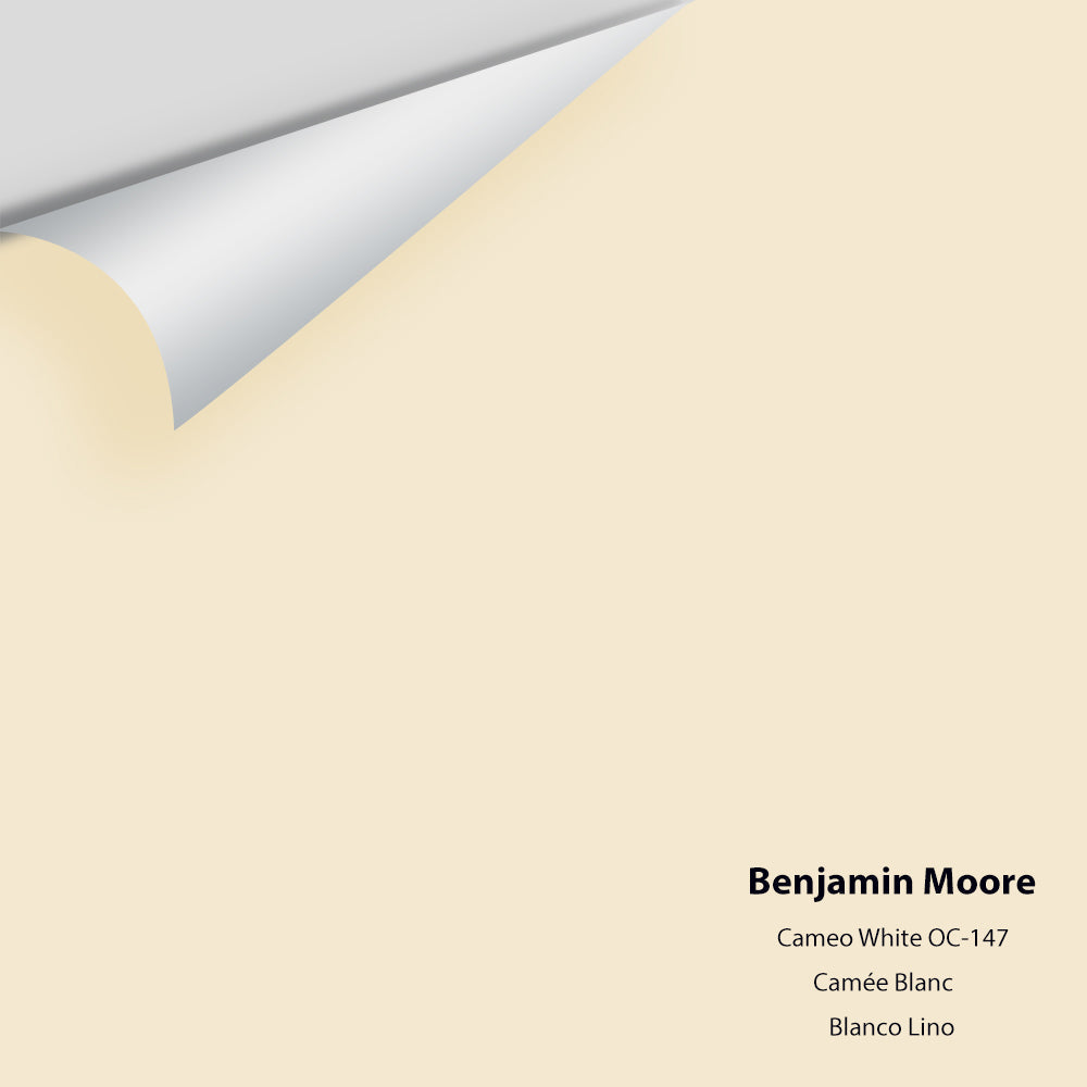 Digital color swatch of Benjamin Moore's Cameo White OC-147 Peel & Stick Sample available at Regal Paint Centers in MD & VA.