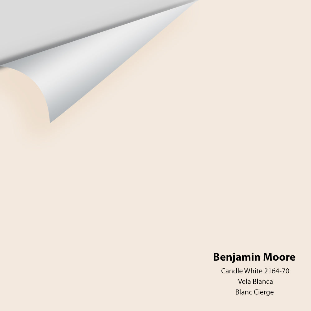 Digital color swatch of Benjamin Moore's Candle White 2164-70 Peel & Stick Sample available at Regal Paint Centers in MD & VA.