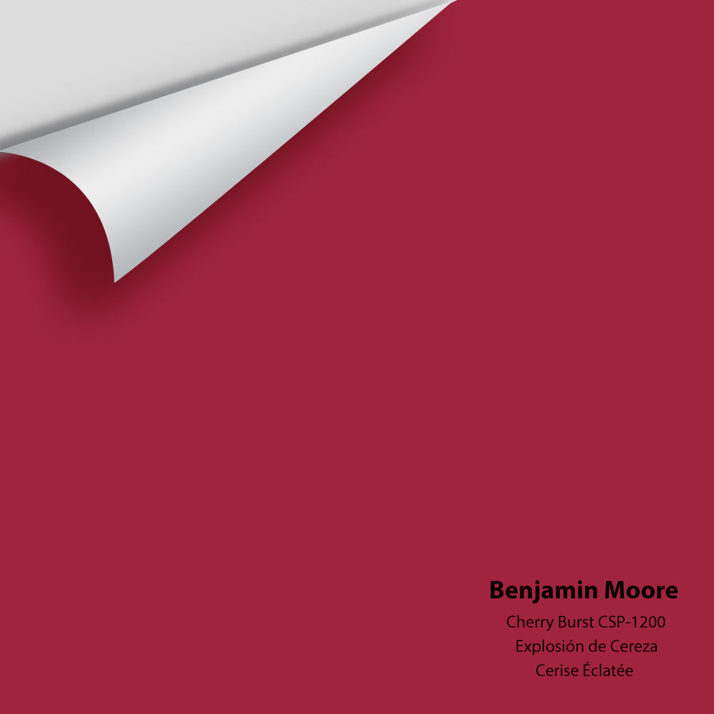 Digital color swatch of Benjamin Moore's Cherry Burst CSP-1200 Peel & Stick Sample available at Regal Paint Centers in MD & VA.