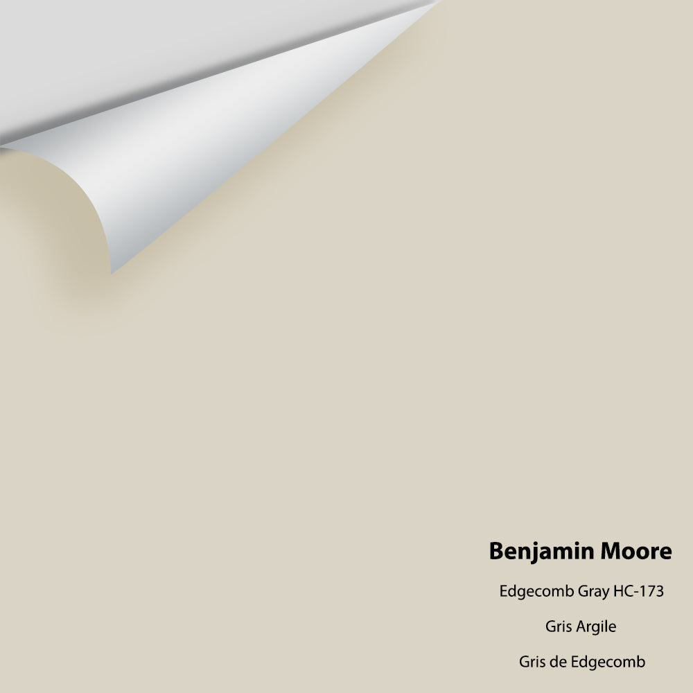 Digital color swatch of Benjamin Moore's Edgecomb Gray HC-173 Peel & Stick Sample available at Regal Paint Centers in MD & VA.