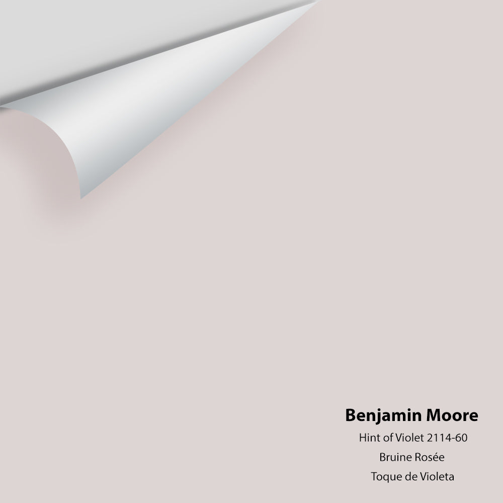 Digital color swatch of Benjamin Moore's Hint of Violet 2114-60 Peel & Stick Sample available at Regal Paint Centers in MD & VA.