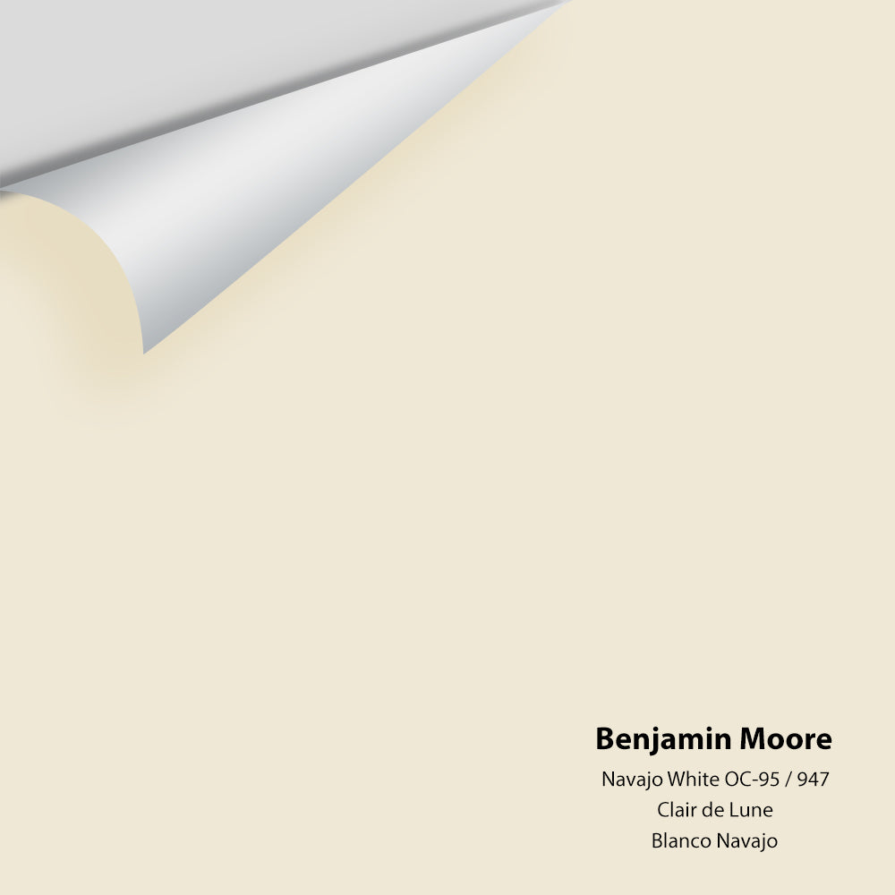 Digital color swatch of Benjamin Moore's Navajo White OC-95 Peel & Stick Sample available at Regal Paint Centers in MD & VA.