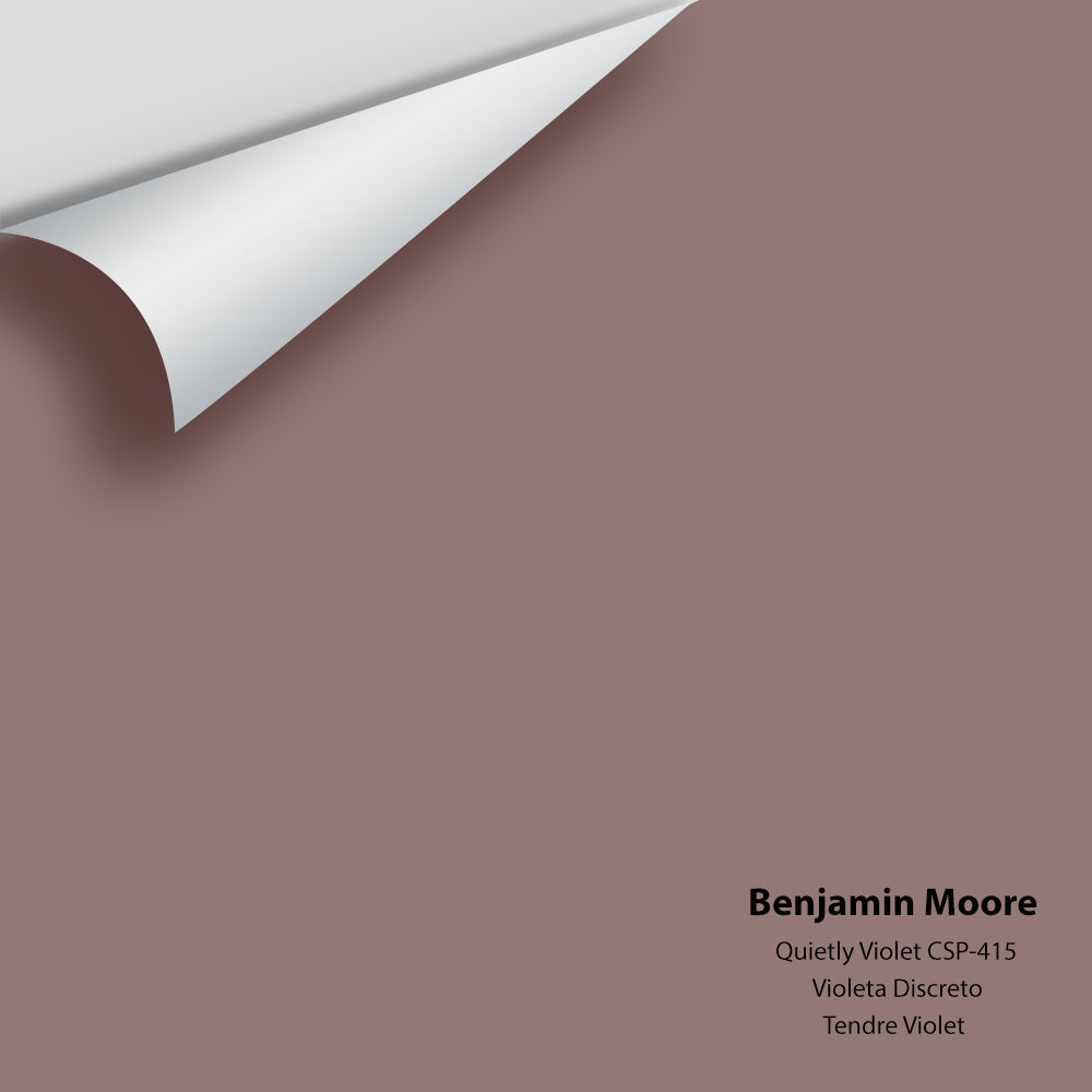 Digital color swatch of Benjamin Moore's Quietly Violet CSP-415 Peel & Stick Sample available at Regal Paint Centers in MD & VA.