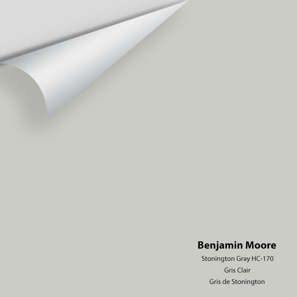 Digital color swatch of Benjamin Moore's Stonington Gray HC-170 Peel & Stick Sample available at Regal Paint Centers in MD & VA.