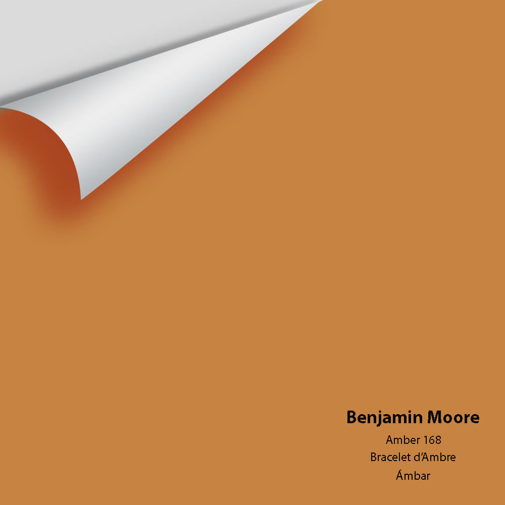 Digital color swatch of Benjamin Moore's Amber 168 Peel & Stick Sample available at Regal Paint Centers in MD & VA.