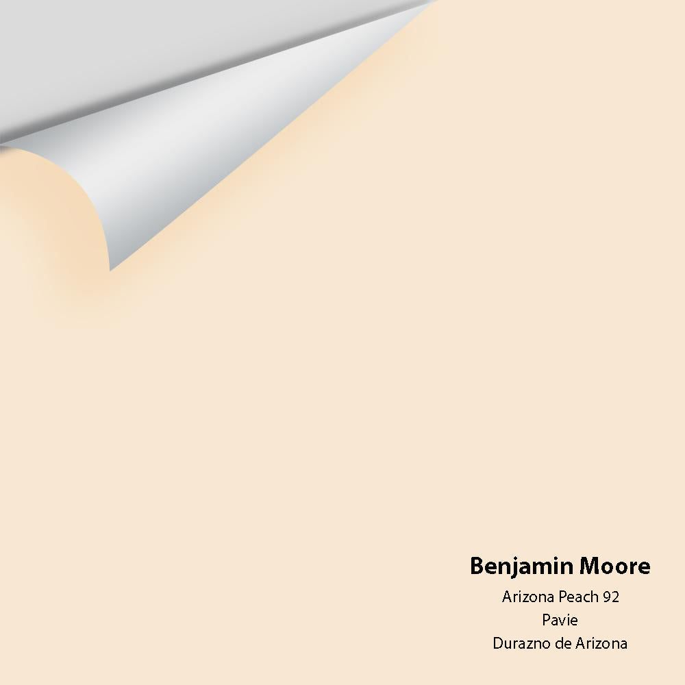 Digital color swatch of Benjamin Moore's Arizona Peach 92 Peel & Stick Sample available at Regal Paint Centers in MD & VA.