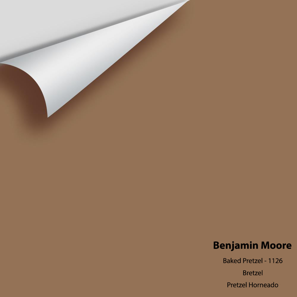 Digital color swatch of Benjamin Moore's Baked Pretzel 1126 Peel & Stick Sample available at Regal Paint Centers in MD & VA.