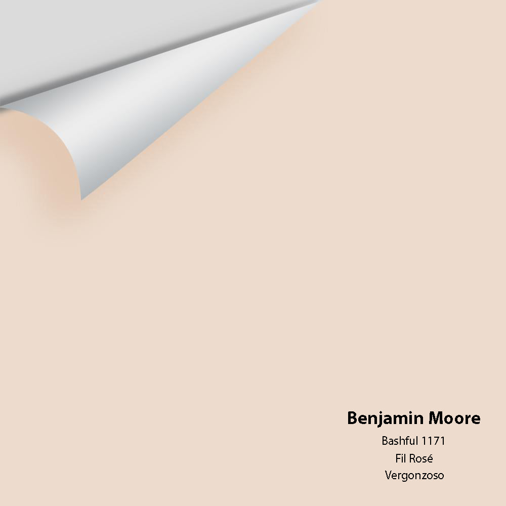 Digital color swatch of Benjamin Moore's Bashful 1171 Peel & Stick Sample available at Regal Paint Centers in MD & VA.