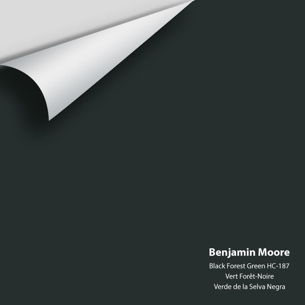 Digital color swatch of Benjamin Moore's Black Forest Green HC-187 Peel & Stick Sample available at Regal Paint Centers in MD & VA.