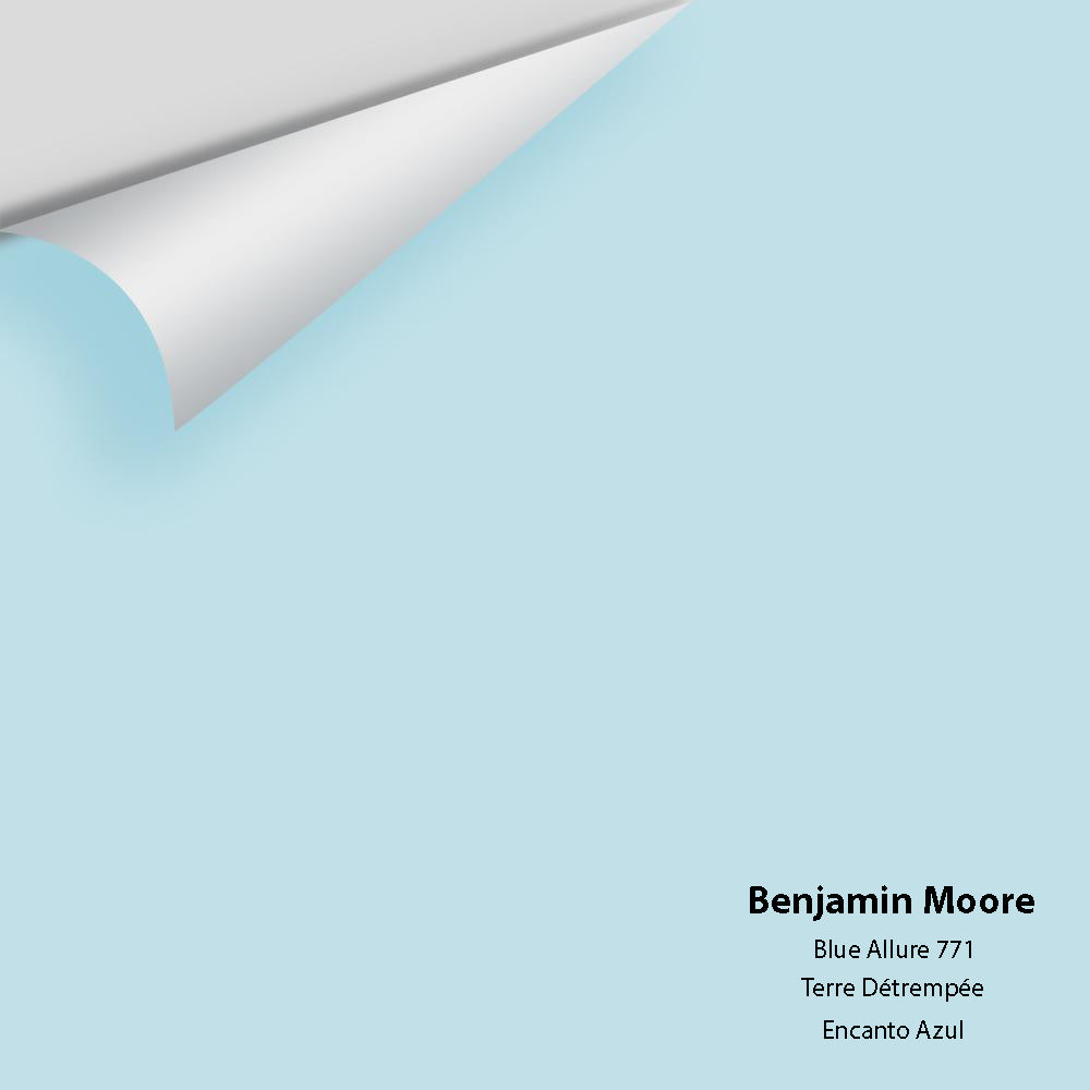 Digital color swatch of Benjamin Moore's Blue Allure 771 Peel & Stick Sample available at Regal Paint Centers in MD & VA.