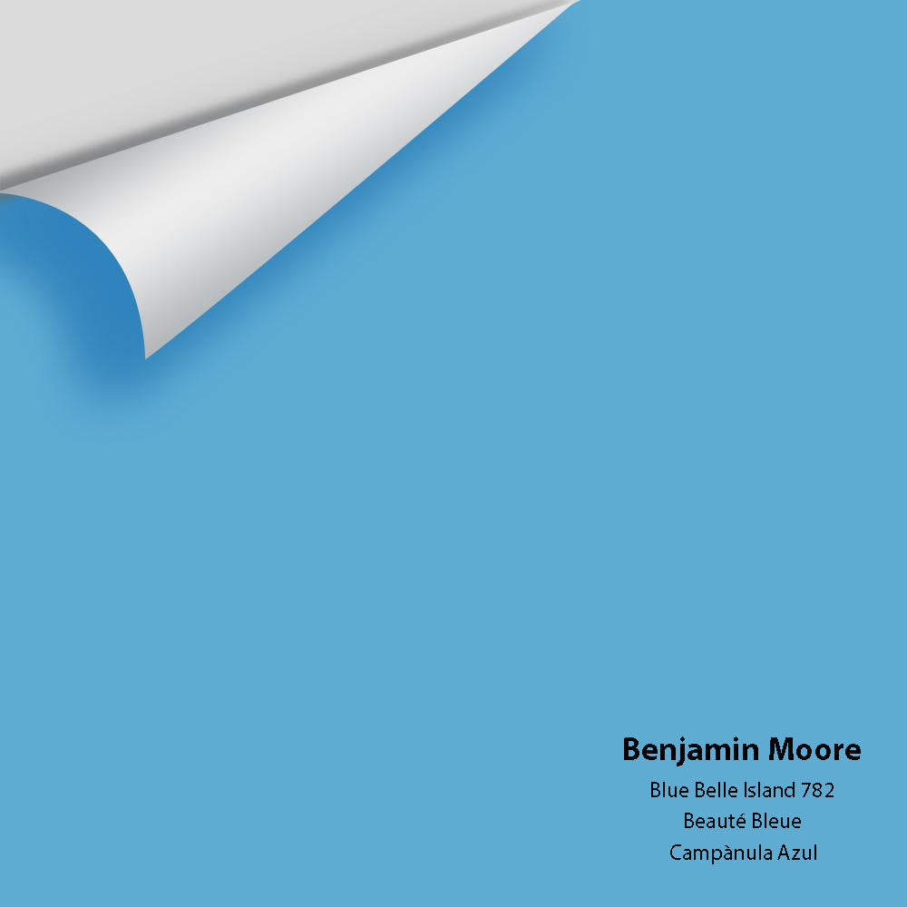 Digital color swatch of Benjamin Moore's Blue Belle Island 782 Peel & Stick Sample available at Regal Paint Centers in MD & VA.