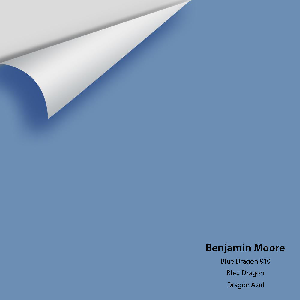 Digital color swatch of Benjamin Moore's Blue Dragon 810 Peel & Stick Sample available at Regal Paint Centers in MD & VA.