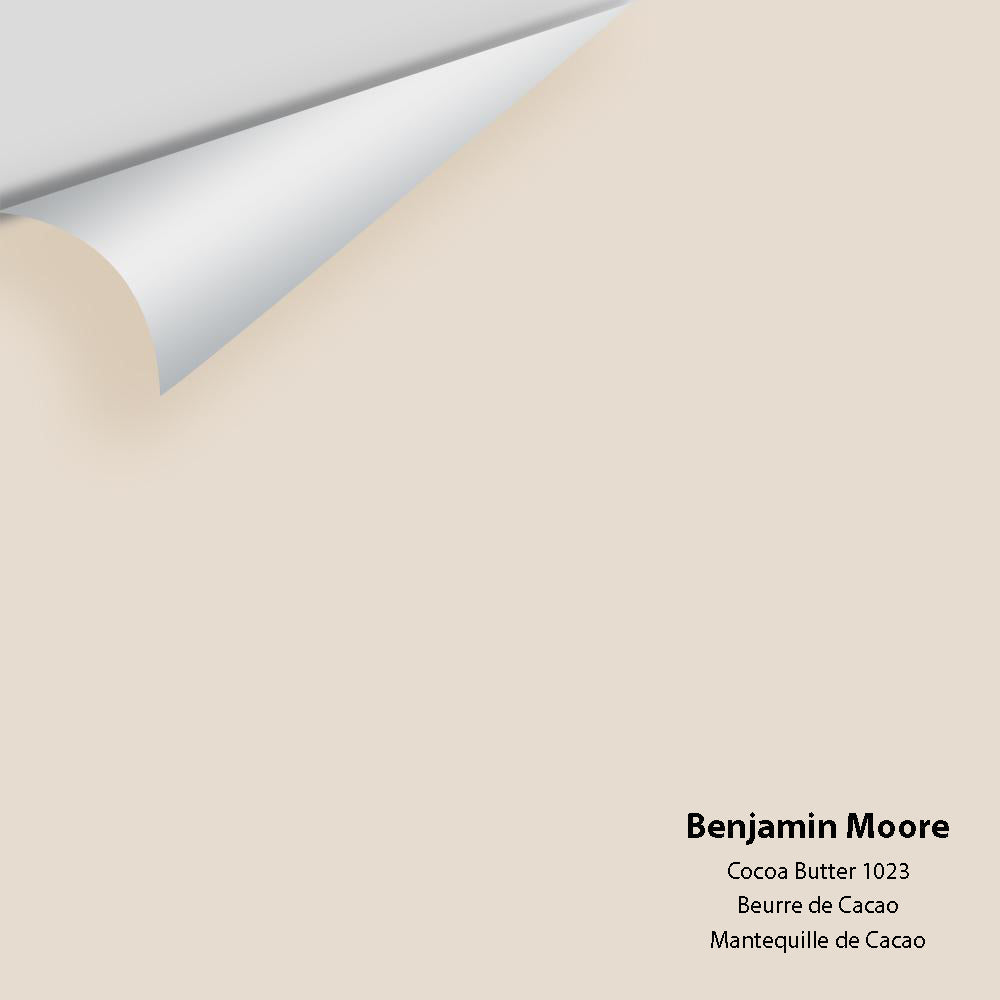 Digital color swatch of Benjamin Moore's Cocoa Butter 1023 Peel & Stick Sample available at Regal Paint Centers in MD & VA.