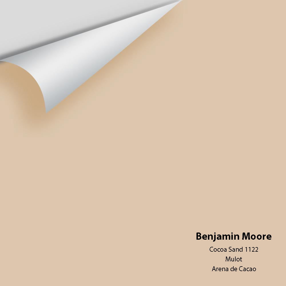 Digital color swatch of Benjamin Moore's Cocoa Sand 1122 Peel & Stick Sample available at Regal Paint Centers in MD & VA.