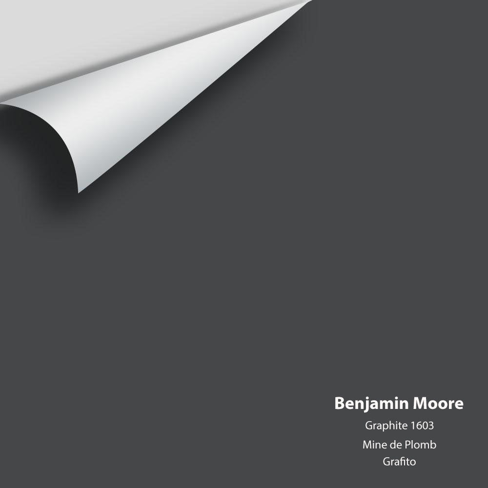 Digital color swatch of Benjamin Moore's Graphite (1603) Peel & Stick Sample available at Regal Paint Centers in MD & VA.