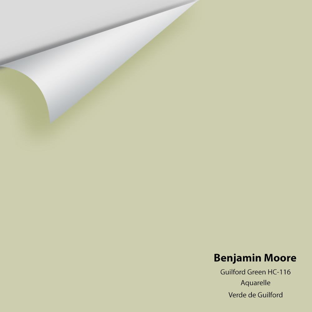 Digital color swatch of Benjamin Moore's Guilford Green HC-116 Peel & Stick Sample available at Regal Paint Centers in MD & VA.