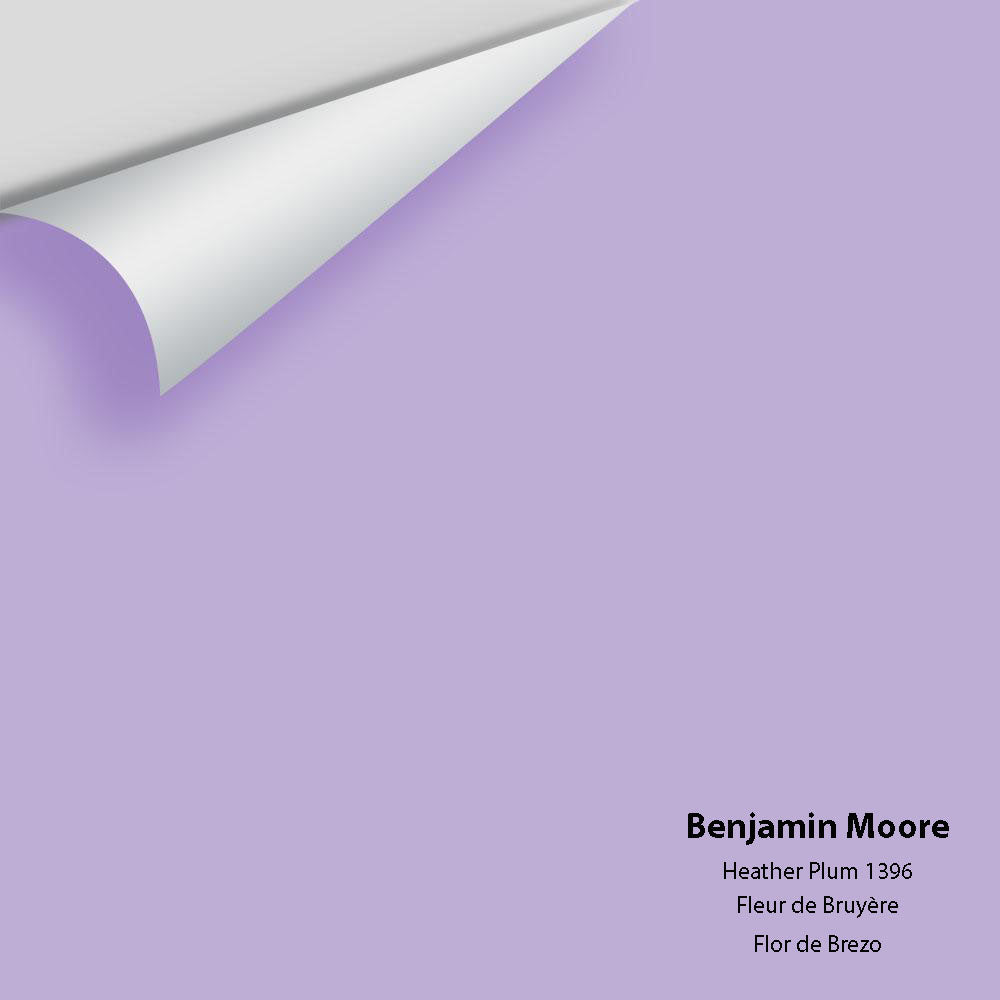 Digital color swatch of Benjamin Moore's Heather Plum 1396 Peel & Stick Sample available at Regal Paint Centers in MD & VA.