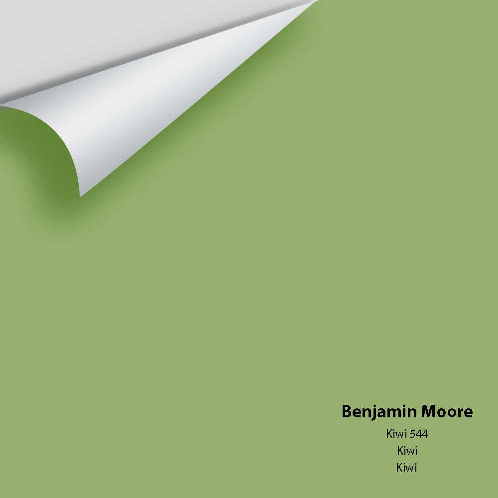 Digital color swatch of Benjamin Moore's Kiwi 544 Peel & Stick Sample available at Regal Paint Centers in MD & VA.