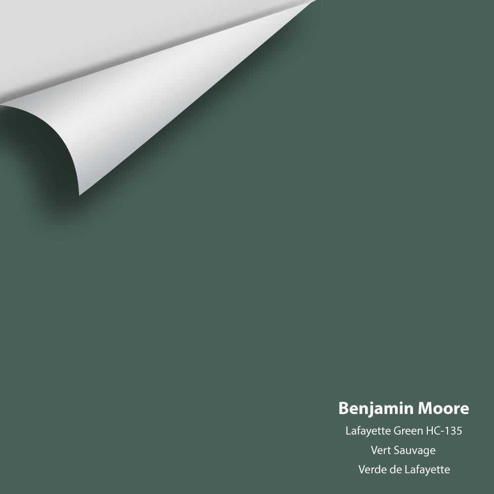 Digital color swatch of Benjamin Moore's Lafayette Green HC-135 Peel & Stick Sample available at Regal Paint Centers in MD & VA.