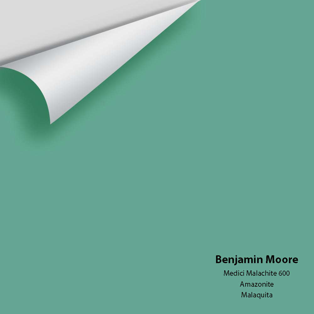 Digital color swatch of Benjamin Moore's Medici Malachite 600 Peel & Stick Sample available at Regal Paint Centers in MD & VA.