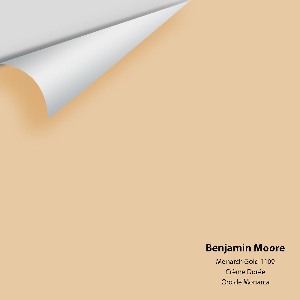 Digital color swatch of Benjamin Moore's Monarch Gold 1109 Peel & Stick Sample available at Regal Paint Centers in MD & VA.