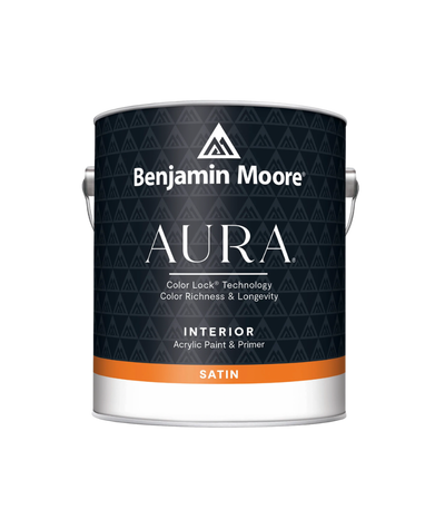 Benjamin Moore Aura Satin Interior Paint, available at Regal Paint Centers.