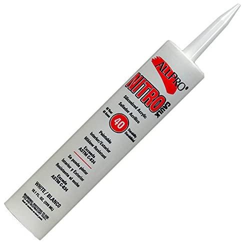 Nitro Siliconized Acrylic Caulk White, available at Regal Paint Centers in MD. 