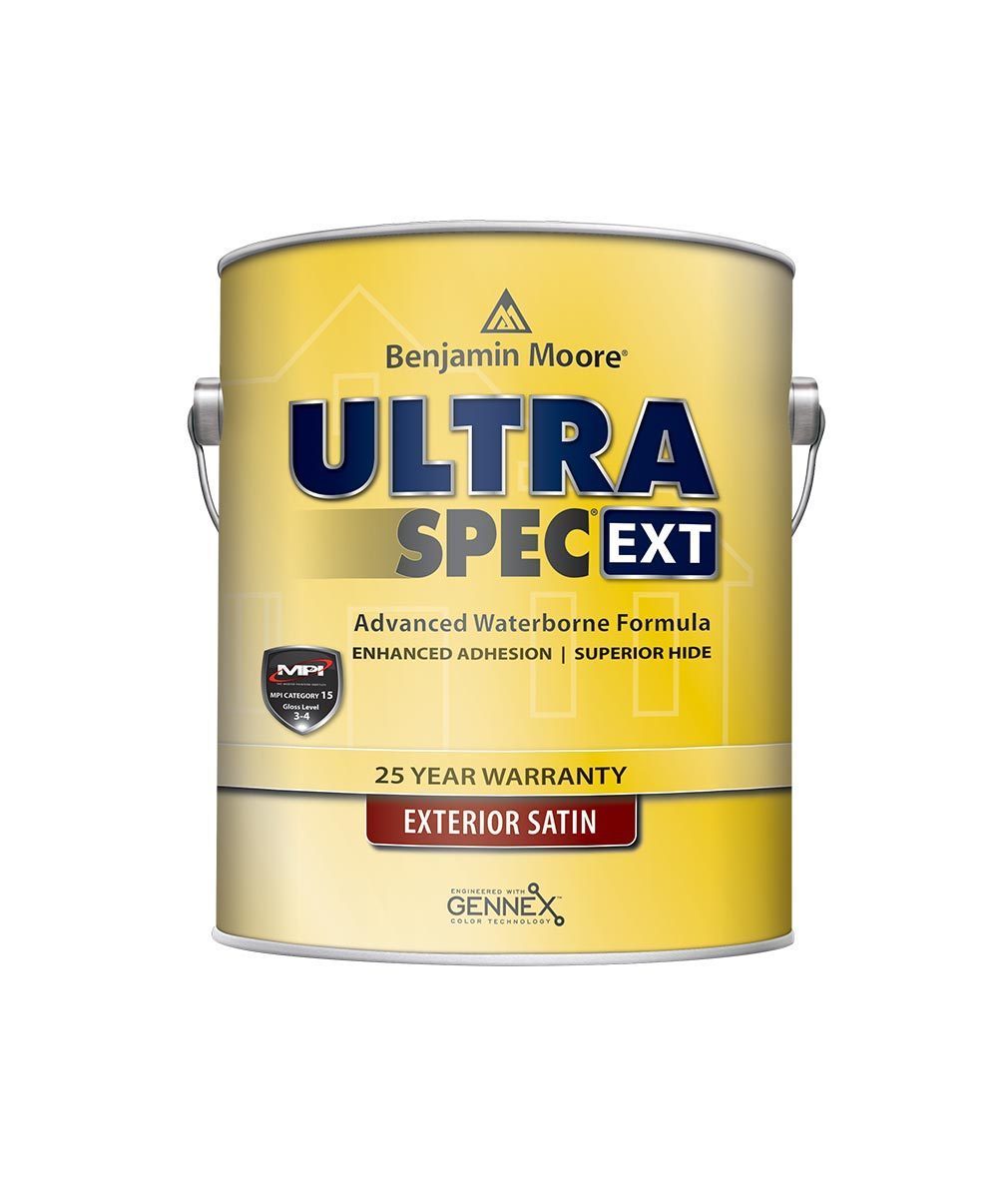 Benjamin Moore Ultra Spec EXT exterior paint in satin finish available at Regal Paint Centers