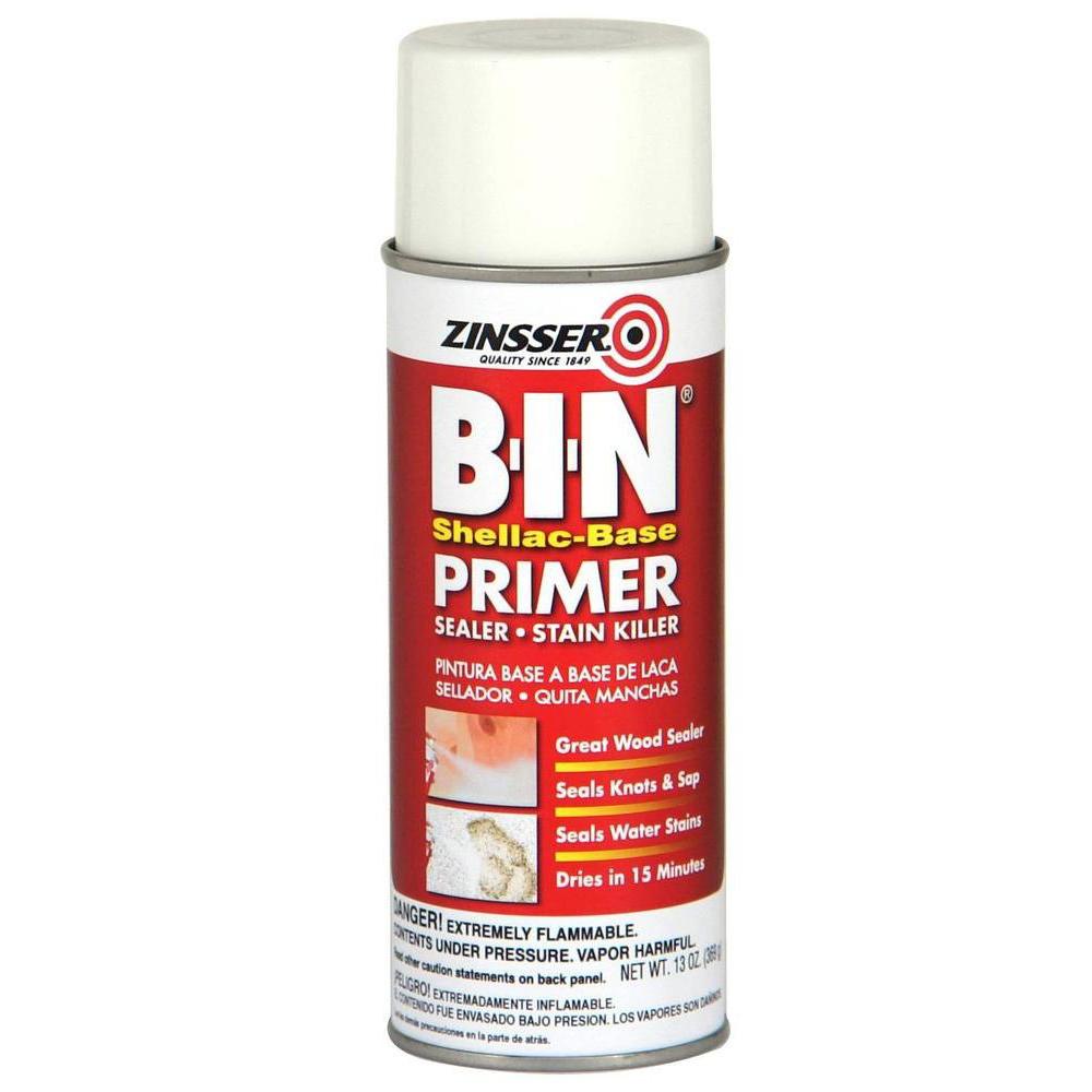 13 oz B I N Primer Sealer Spray, available at STORE NAME, REGION.